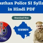 Rajasthan Police SI Syllabus in Hindi PDF New
